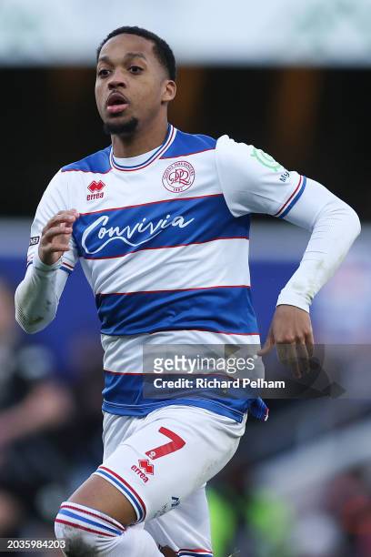 Chris Willock of Queens Park Rangers during the Sky Bet Championship match between Queens Park Rangers and Rotherham United at Loftus Road on...