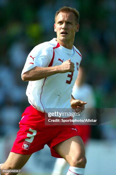Tomasz Rzasa of Poland running during the Group 6 match between Northern Ireland and Poland World Cup Qualifier at Windsor Park on September 4, 2004...