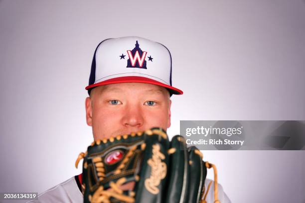 Herz of the Washington Nationals poses for a portrait during photo day at The Ballpark of the Palm Beaches on February 24, 2024 in West Palm Beach,...