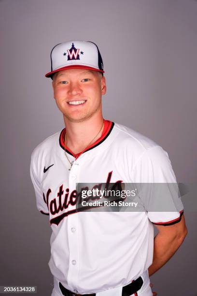 Herz of the Washington Nationals poses for a portrait during photo day at The Ballpark of the Palm Beaches on February 24, 2024 in West Palm Beach,...