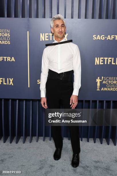 Tan France attends the 30th Annual Screen Actors Guild Awards at Shrine Auditorium and Expo Hall on February 24, 2024 in Los Angeles, California.