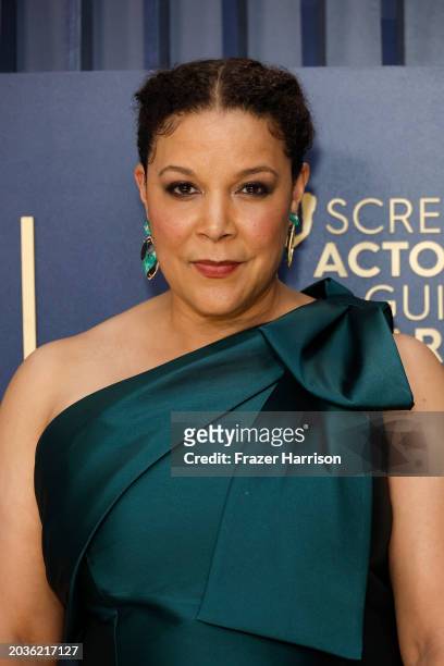 Linda Powell attends the 30th Annual Screen Actors Guild Awards at Shrine Auditorium and Expo Hall on February 24, 2024 in Los Angeles, California.