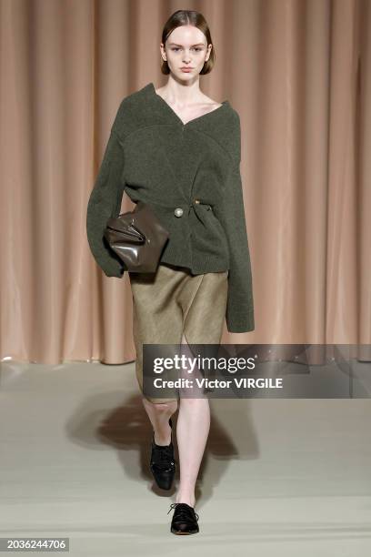 Model walks the runway during the Philosophy Ready to Wear Fall/Winter 2024-2025 fashion show as part of the Milan Fashion Week on February 23, 2024...