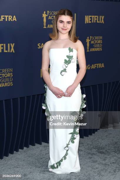 Matilda Lawler attends the 30th Annual Screen Actors Guild Awards at Shrine Auditorium and Expo Hall on February 24, 2024 in Los Angeles, California.