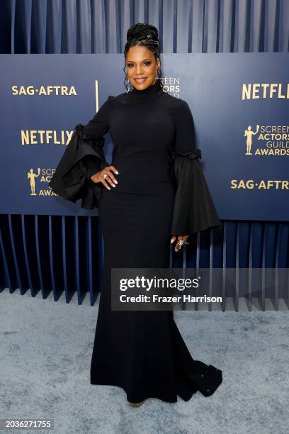 Audra Mcdonald attends the 30th Annual Screen Actors Guild Awards at Shrine Auditorium and Expo Hall on February 24, 2024 in Los Angeles, California.