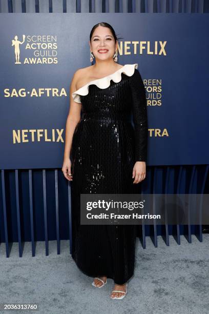Jillian Dion attends the 30th Annual Screen Actors Guild Awards at Shrine Auditorium and Expo Hall on February 24, 2024 in Los Angeles, California.
