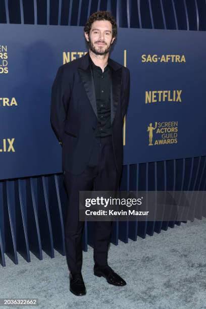 Adam Brody attends the 30th Annual Screen Actors Guild Awards at Shrine Auditorium and Expo Hall on February 24, 2024 in Los Angeles, California.