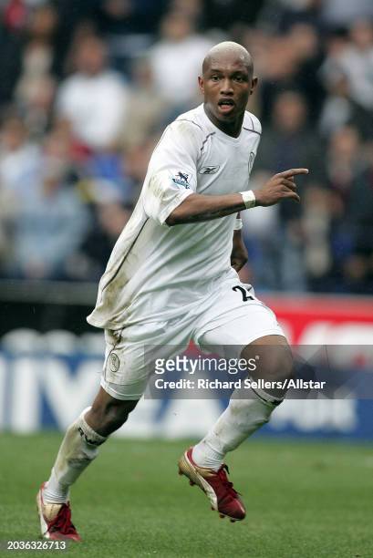 El Hadji Diouf of Bolton Wanderers running during the Premier League match between Bolton Wanderers and Manchester United at Reebok Stadium on...