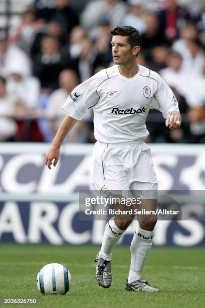 Anthony Barness of Bolton Wanderers on the ball during the Premier League match between Bolton Wanderers and Manchester United at Reebok Stadium on...