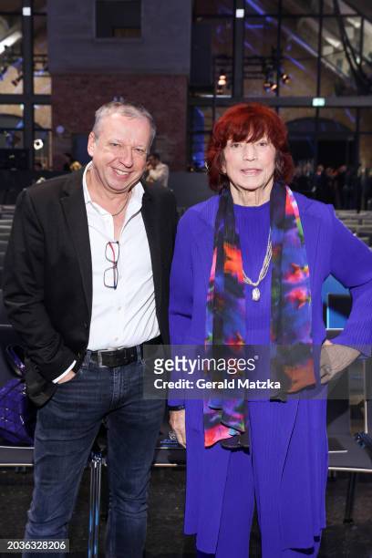 Markus Olpp and Regina Ziegler attend the annual press conference of Prime Video at the WECC on February 27, 2024 in Berlin, Germany.