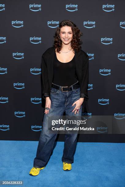 Harriet Herbig-Matten attends the annual press conference of Prime Video at the WECC on February 27, 2024 in Berlin, Germany.