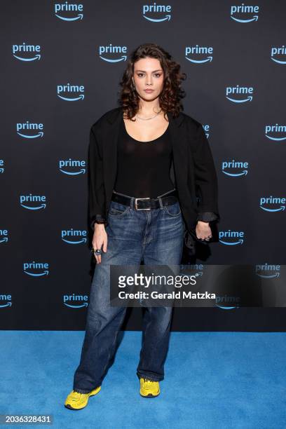 Harriet Herbig-Matten attends the annual press conference of Prime Video at the WECC on February 27, 2024 in Berlin, Germany.