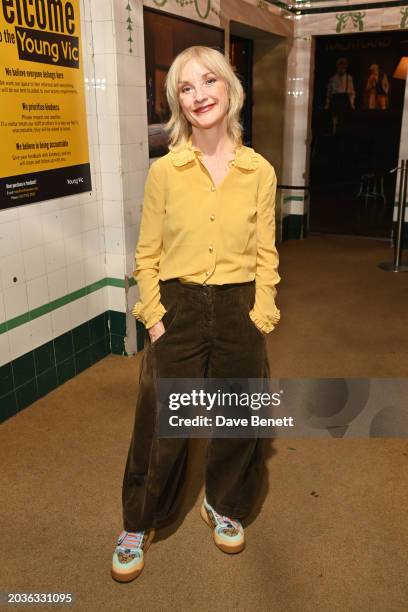Jane Horrocks attends the press night after party for "Nachtland" at The Young Vic on February 27, 2024 in London, England.