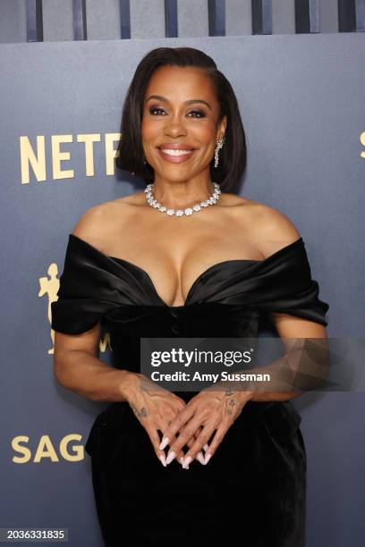 Karen Pittman attends the 30th Annual Screen Actors Guild Awards at Shrine Auditorium and Expo Hall on February 24, 2024 in Los Angeles, California.