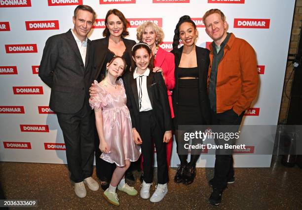 Jack Davenport, Keeley Hawes, Flora Jacoby Richardson, Audrey Kattan, Siobhan Redmond, Pearl Mackie and Tom Goodman-Hill attend the press night after...