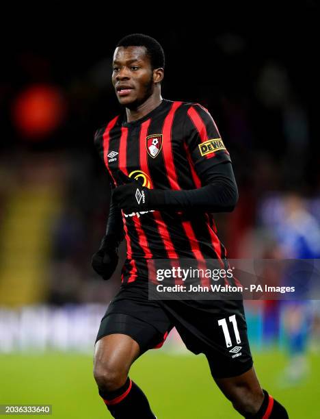 Bournemouth's Dango Ouattara during the Emirates FA Cup fifth round match at the Vitality Stadium, Bournemouth. Picture date: Tuesday February 27,...