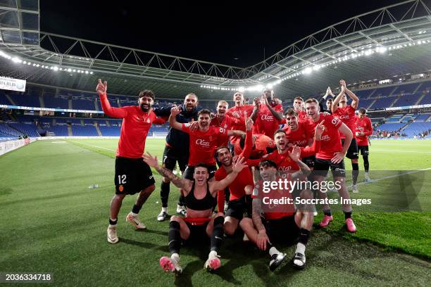 Dominik Greif of Real Mallorca, Jaume Costa of Real Mallorca, Jose Manuel Arias Copete of Real Mallorca, Antonio Raillo of Real Mallorca, Martin...