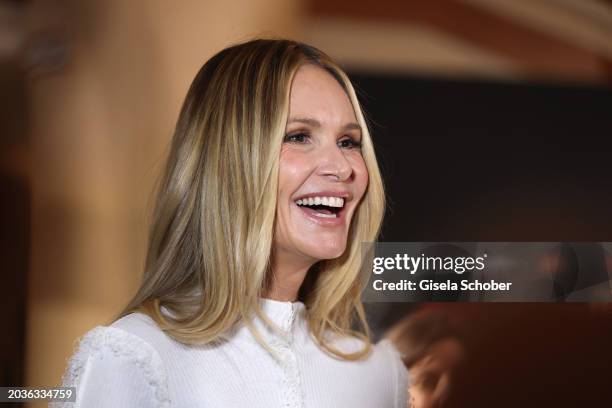 Model Elle Macpherson during the Best Brands award at Hotel Bayerischer Hof on February 27, 2024 in Munich, Germany.