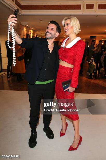 Marc Terenzi, Verena Kerth during the Best Brands award at Hotel Bayerischer Hof on February 27, 2024 in Munich, Germany.