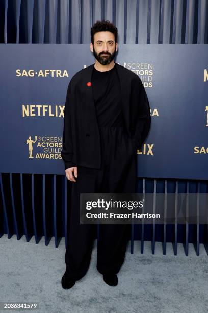 Morgan Spector attends the 30th Annual Screen Actors Guild Awards at Shrine Auditorium and Expo Hall on February 24, 2024 in Los Angeles, California.