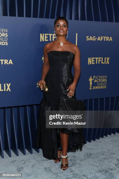 Denée Benton attends the 30th Annual Screen Actors Guild Awards at Shrine Auditorium and Expo Hall on February 24, 2024 in Los Angeles, California.