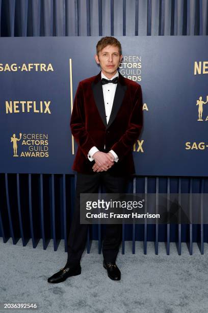 Bronson Webb attends the 30th Annual Screen Actors Guild Awards at Shrine Auditorium and Expo Hall on February 24, 2024 in Los Angeles, California.