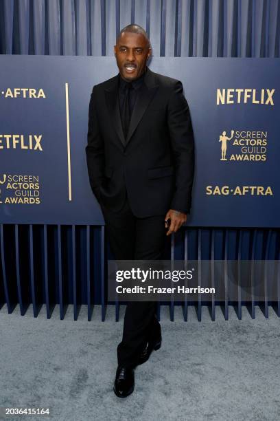 Idris Elba attends the 30th Annual Screen Actors Guild Awards at Shrine Auditorium and Expo Hall on February 24, 2024 in Los Angeles, California.