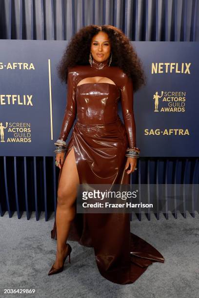 Ciara attends the 30th Annual Screen Actors Guild Awards at Shrine Auditorium and Expo Hall on February 24, 2024 in Los Angeles, California.