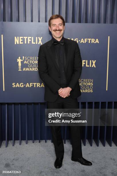 Mark Duplass attends the 30th Annual Screen Actors Guild Awards at Shrine Auditorium and Expo Hall on February 24, 2024 in Los Angeles, California.