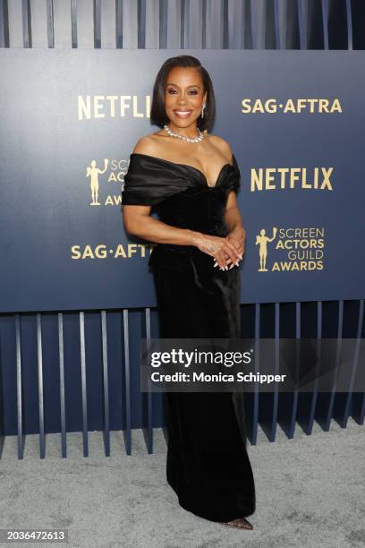 Karen Pittman attends the 30th Annual Screen Actors Guild Awards at Shrine Auditorium and Expo Hall on February 24, 2024 in Los Angeles, California.