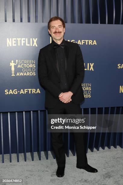 Mark Duplass attends the 30th Annual Screen Actors Guild Awards at Shrine Auditorium and Expo Hall on February 24, 2024 in Los Angeles, California.