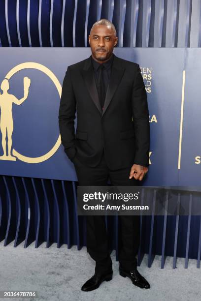Idris Elba attends the 30th Annual Screen Actors Guild Awards at Shrine Auditorium and Expo Hall on February 24, 2024 in Los Angeles, California.