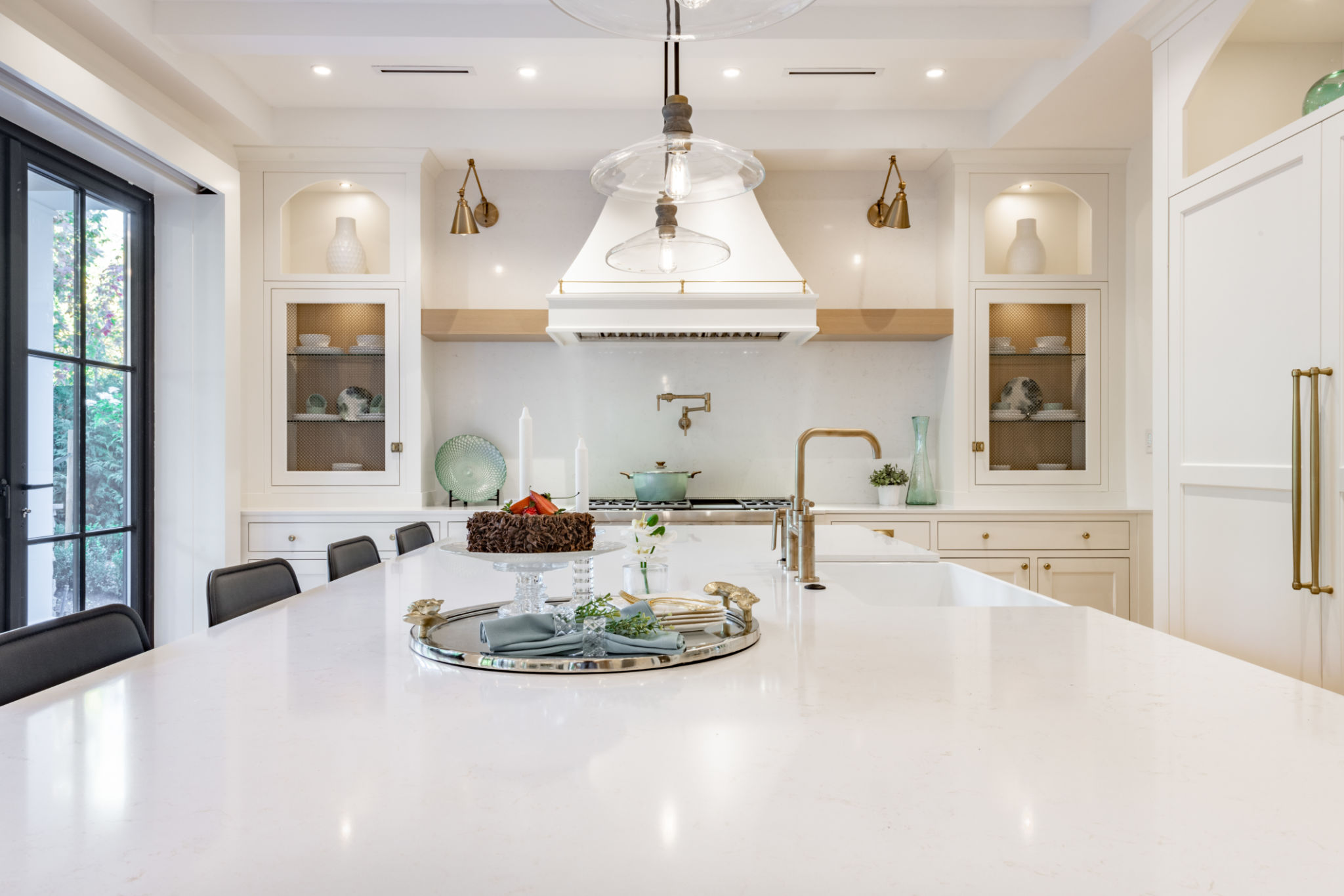staged dining room