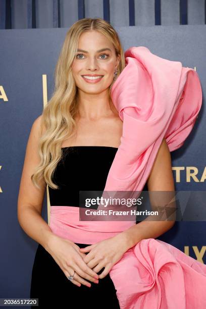 Margot Robbie attends the 30th Annual Screen Actors Guild Awards at Shrine Auditorium and Expo Hall on February 24, 2024 in Los Angeles, California.