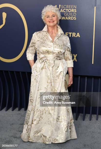 Annette Badland attends the 30th Annual Screen Actors Guild Awards at Shrine Auditorium and Expo Hall on February 24, 2024 in Los Angeles, California.