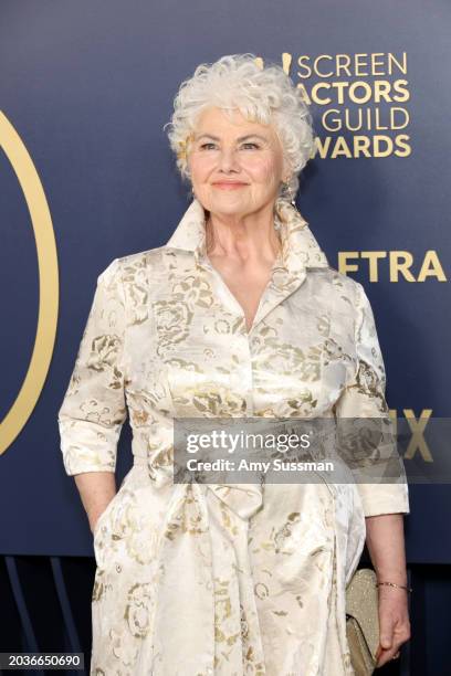 Annette Badland attends the 30th Annual Screen Actors Guild Awards at Shrine Auditorium and Expo Hall on February 24, 2024 in Los Angeles, California.