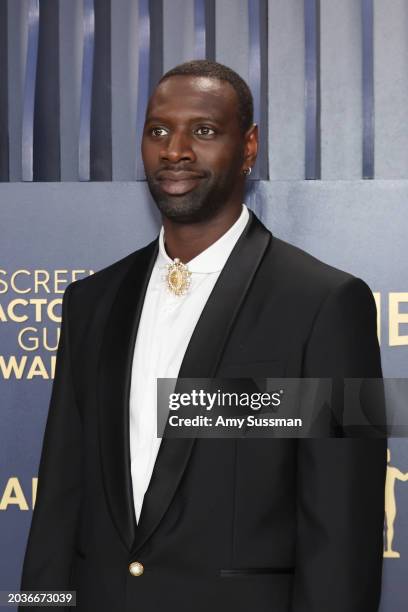 Omar Sy attends the 30th Annual Screen Actors Guild Awards at Shrine Auditorium and Expo Hall on February 24, 2024 in Los Angeles, California.