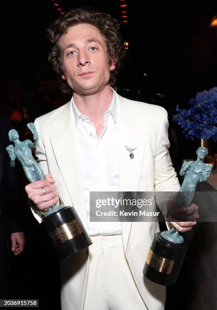 Jeremy Allen White attends PEOPLE's Post Screen Actors Guild Awards Gala at Shrine Auditorium and Expo Hall on February 24, 2024 in Los Angeles,...