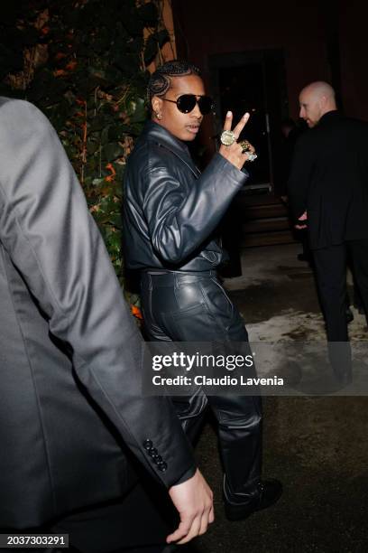 Rocky attends the Bottega Veneta Winter 24 Show on February 24, 2024 in Milan, Italy.