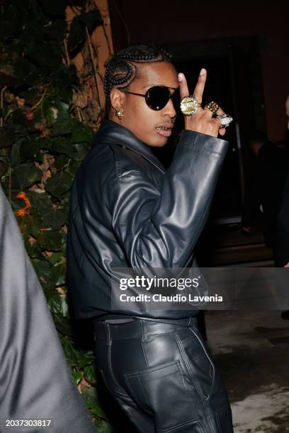 Rocky attends the Bottega Veneta Winter 24 Show on February 24, 2024 in Milan, Italy.