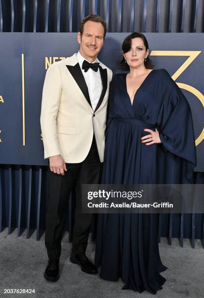 Patrick Wilson and Dagmara Domińczyk attend the 30th Annual Screen Actors Guild Awards at Shrine Auditorium and Expo Hall on February 24, 2024 in Los...