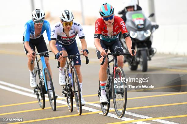 Ben O'Connor of Australia and Team Decathlon-AG2R La Mondiale, Ilan Van Wilder of Belgium and Team Soudal-Quick Step - White Best Young Rider Jersey...