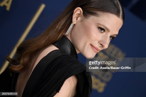 Louisa Jacobson attends the 30th Annual Screen Actors Guild Awards at Shrine Auditorium and Expo Hall on February 24, 2024 in Los Angeles, California.