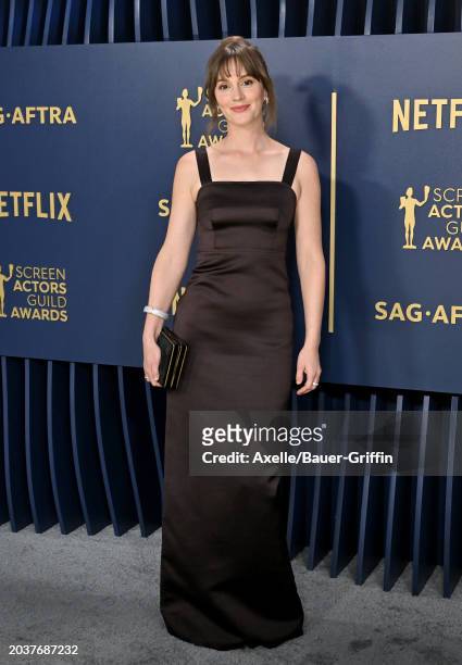 Leighton Meester attends the 30th Annual Screen Actors Guild Awards at Shrine Auditorium and Expo Hall on February 24, 2024 in Los Angeles,...