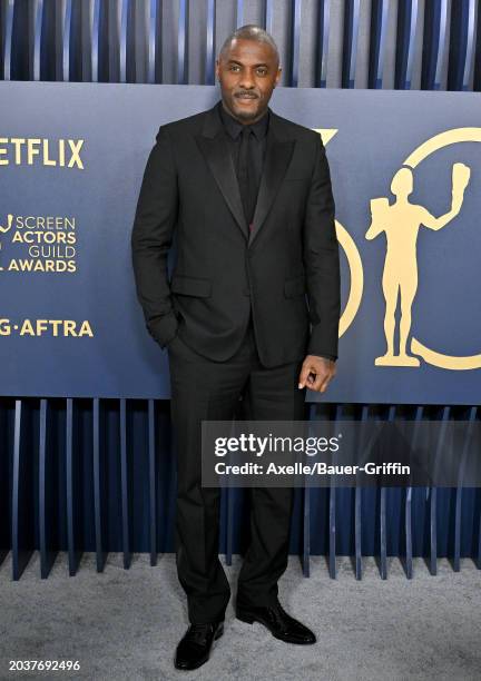 Idris Elba attends the 30th Annual Screen Actors Guild Awards at Shrine Auditorium and Expo Hall on February 24, 2024 in Los Angeles, California.