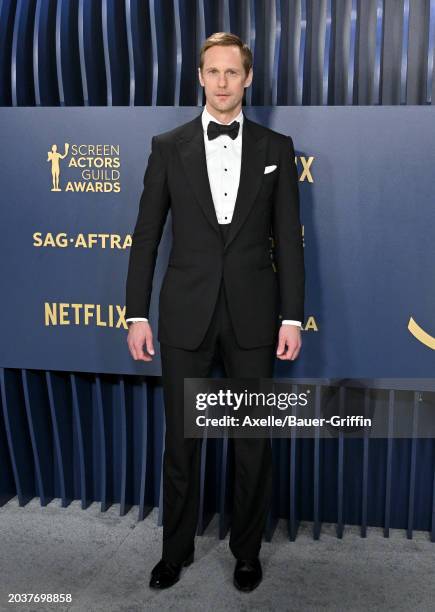 Alexander Skarsgård attends the 30th Annual Screen Actors Guild Awards at Shrine Auditorium and Expo Hall on February 24, 2024 in Los Angeles,...