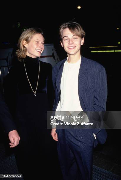 American actress Gwyneth Paltrow and American actor Leonardo DiCaprio attend the 65th Annual National Board of Review of Motion Pictures Awards, held...