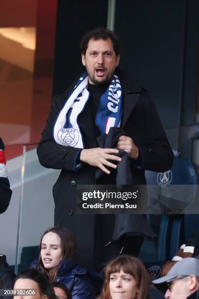 Eric Antoine is seen during the Ligue 1 Uber Eats match between Paris Saint-Germain and Stade Rennais FC at Parc des Princes on February 25, 2024 in...