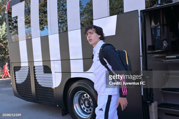 Martin Palumbo of Juventus before the Serie C Match between AC Perugia and Juventus Next Gen on February 25, 2024 in Perugia, Italy.