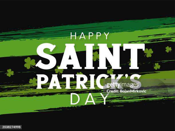 saint patrick's day background, poster design. vector - republic of ireland flag stock illustrations